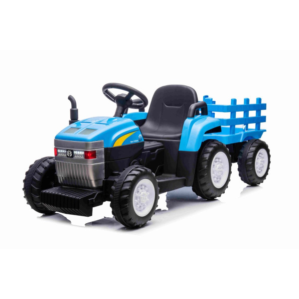 Дитячий електромобіль Ramiz трактор з прицепом New Holland T7