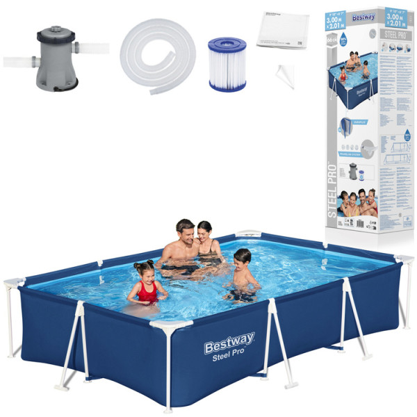 Каркасный бассейн Bestway 8в1 300x201x66см 56411