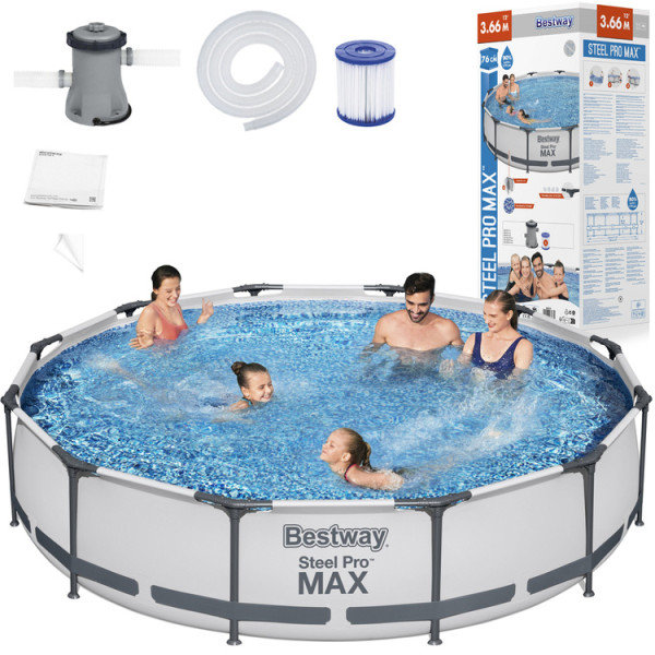 Каркасный бассейн Bestway 6,473L 366x76см 8в1 56416