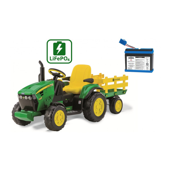 Электротрактор Peg Perego John Deere Ground Force 12V LiFePO4