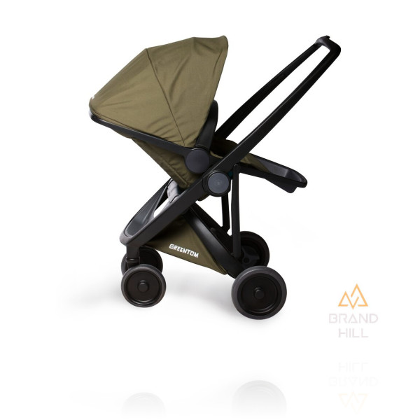 Прогулянкова коляска Greentom Reversible шасі Black