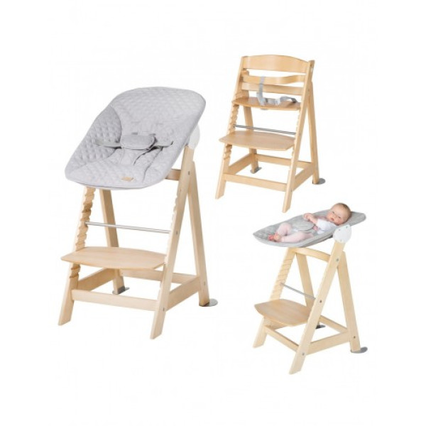 Стільчик для годування/шезлонг 2в1 Roba Born Up Natural