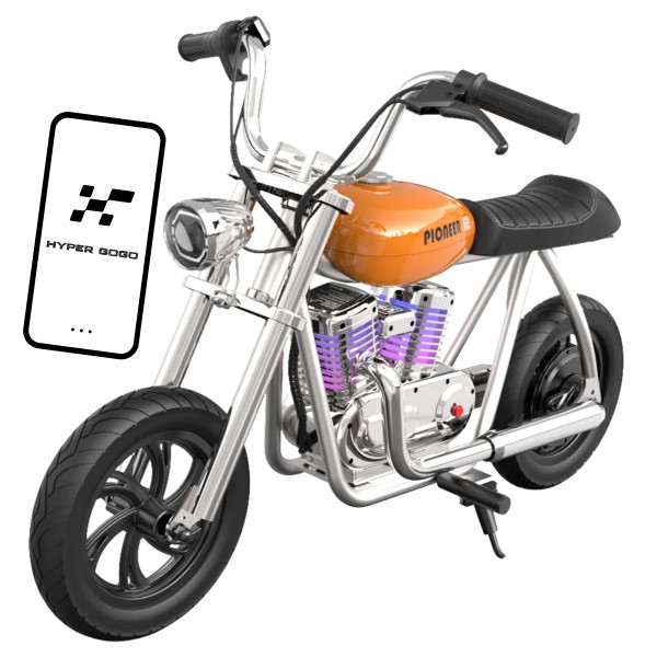 Детский электромотоцикл Hyper Gogo Pioneer 12 Plus с приложением