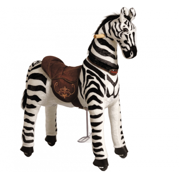 Механическая игрушка зебра на колесах Ponnie Dixi M