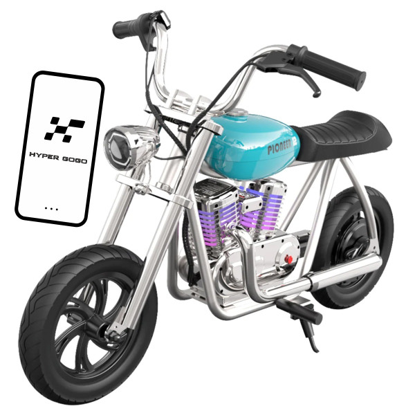 Детский электромотоцикл Hyper Gogo Pioneer 12 Plus с приложением