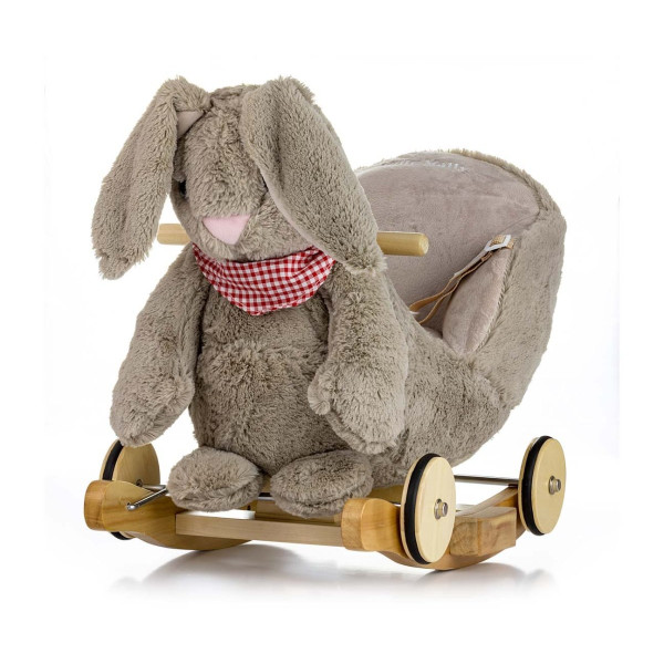 Гойдалка з коліщатками Milly Mally Polly Plus Grey Bunny