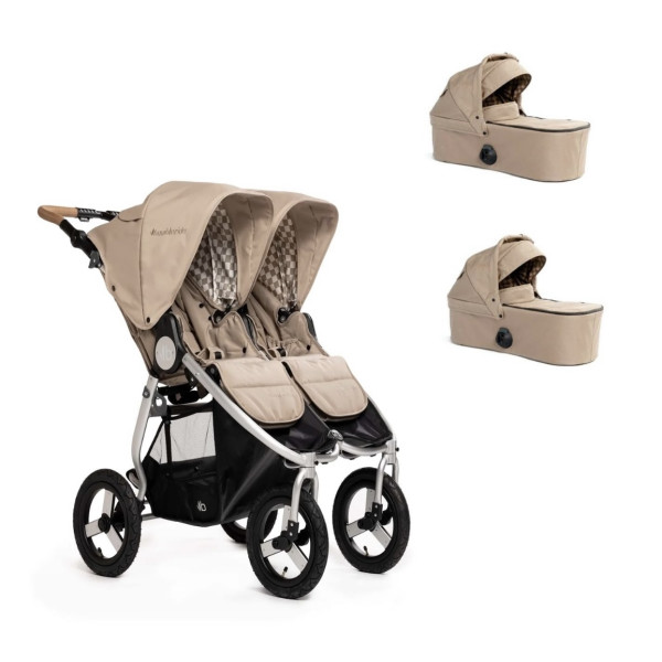 Коляска 2в1 для двойни Bumbleride Indie Twin Sand