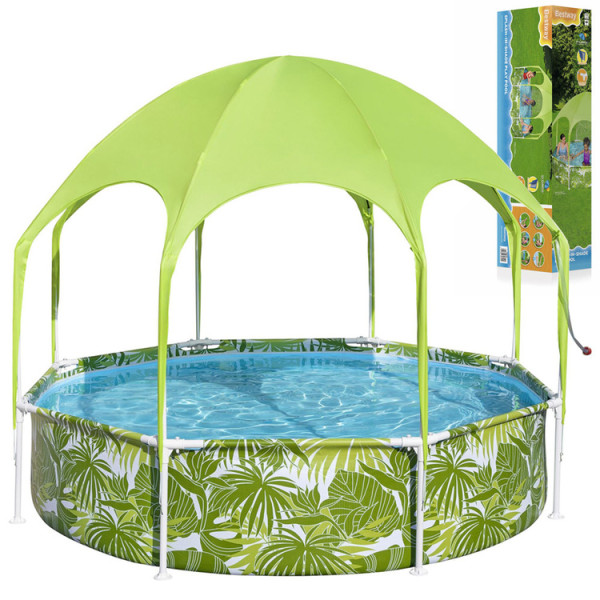 Каркасный бассейн Bestway 244x51 cm с навесом 56432