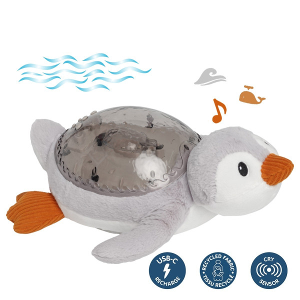 Нічник з проектором Cloud b Пінгвін ECO Tranquil Penguin