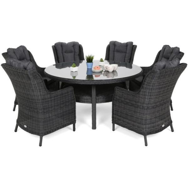 Набір садових меблів HOME & GARDEN Bristol Round Elegant стіл + 6 крісел