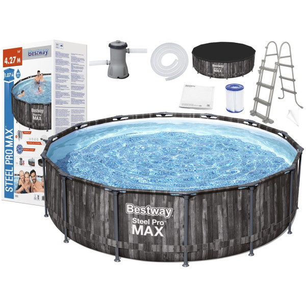 Каркасний круглий басейн Bestway 10 в 1 427x107cm 5614Z