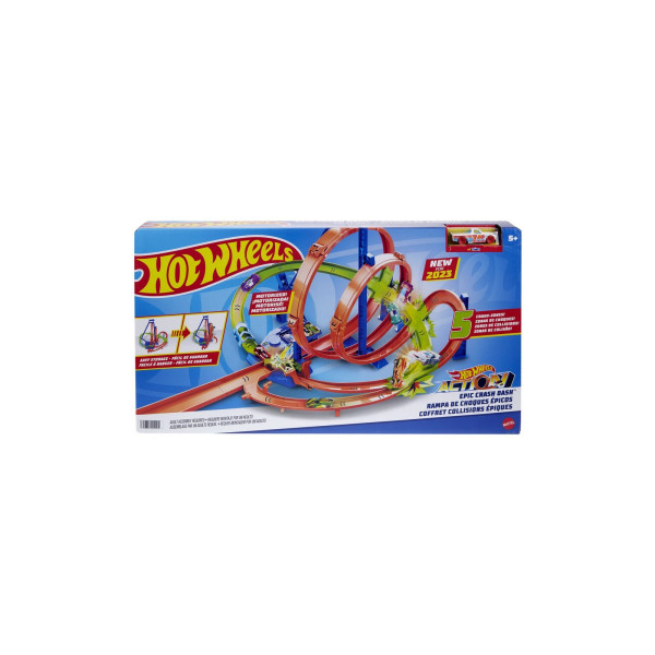 Трек Hot Wheels Гигантская петля Epic Crash Race HNL97