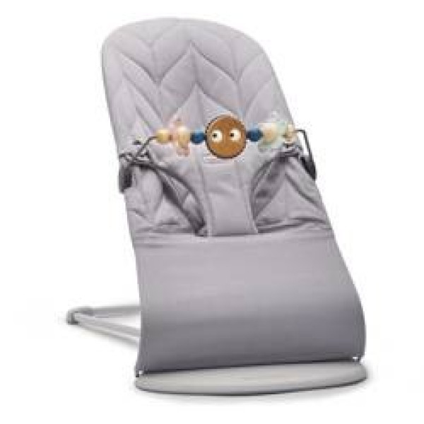 Шезлонг BabyBjorn BLISS COTTON Petal Quilt + игрушка