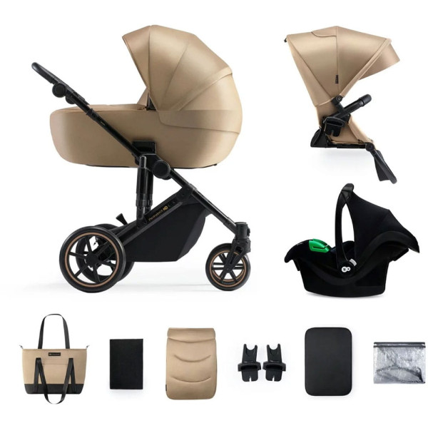 Коляска 3в1 Kinderkraft PRIME 2 Mink Pro