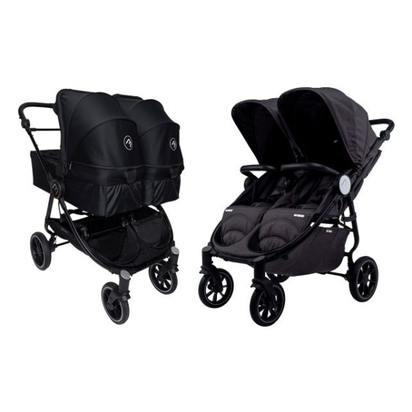 Коляска для двійні 2в1 Baby Monsters EASY TWIN 4.0