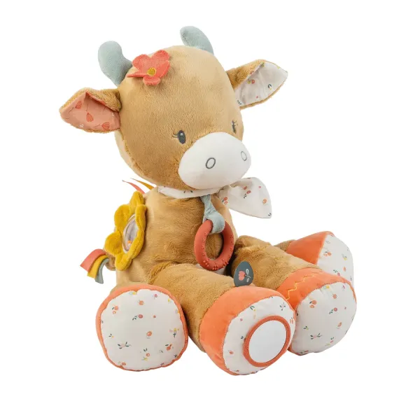 Плюшева сенсорна іграшка  NATTOU Корова Mila 45cm