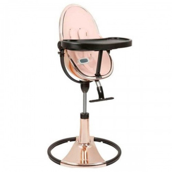Стульчик Bloom Fresco Chrome Rosegold/black с вкладкой