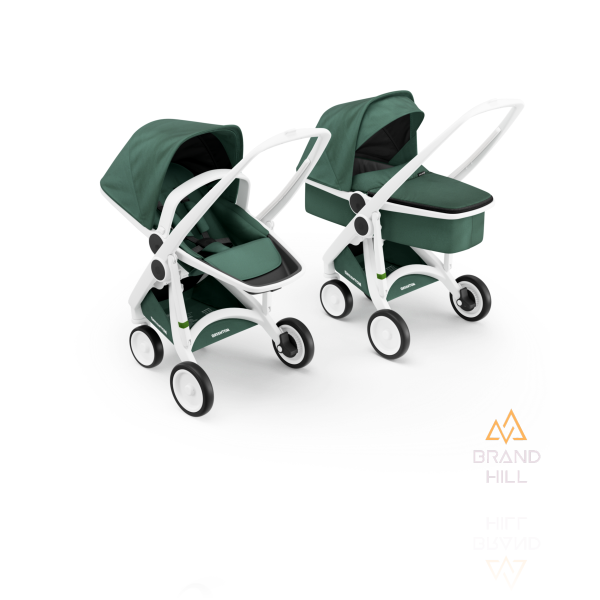 Коляска Greentom 2в1 шасі White