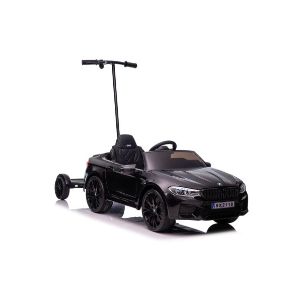 Дитячий електромобіль LEANToys BMW M5 з платформою для батьків лакована