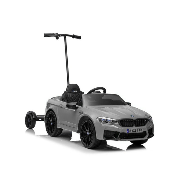 Дитячий електромобіль LEANToys BMW M5 з платформою для батьків лакована