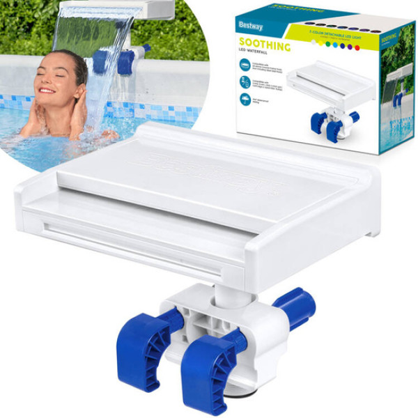 Водопад для бассейна Bestway Flowclear с LED освещением 58619