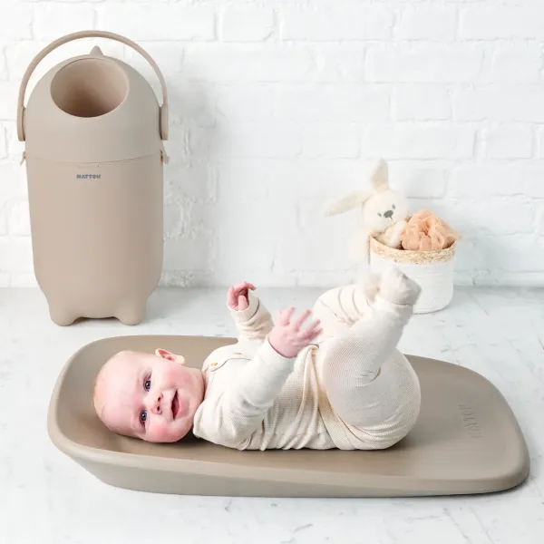 Набор корзины Dropy + пеленальный матрасик Softy NATTOU