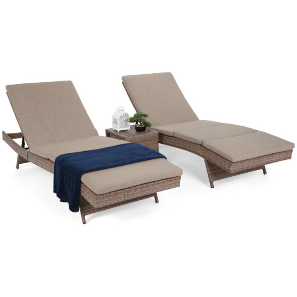 Комплект садовой мебели HOME & GARDEN Bora Bora лежаки 2х+столик