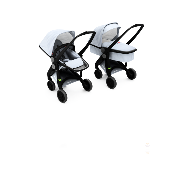 Коляска Greentom 2в1 шасі Black