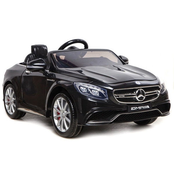 Дитячий електромобіль LEANToys Mercedes S63 AMG Black Лакований
