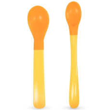 Мягкие ложки BABOO (2 шт) желтые, 4+ мес