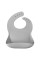 Нагрудник силіконовий 100% MinikOiOi BASICS - Powder Grey
