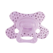 Пустышка силиконовая Difrax Natural 6+ мес, Lilac_dots