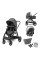 Коляска MAXI-COSI ZELIA S TRIO Dark Grey (Black Frame/Brown Leather + CabrioFix S i-Size + сумка)