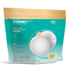 Одноразовые абсорбирующие вкладки в период лактации BABOO (120 шт)