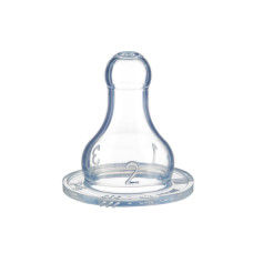 Силиконовая соска для кормления классическая BEBE CONFORT 2шт размер S1 три скорости