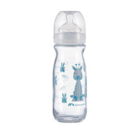 Бутылочка для кормления стеклянная BEBE CONFORT Emo 270ml T1 FF