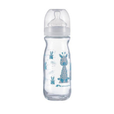 Бутылочка для кормления стеклянная BEBE CONFORT Emo 270ml T1 FF