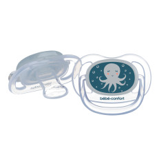 Пустушка силіконова BEBE CONFORT 2 шт Physio Air Dummy Phospho 18/36 Bblue Octopus