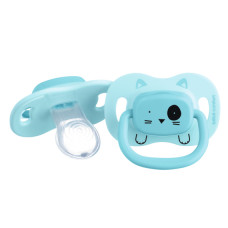 Пустышка силиконовая с поворотной базой BEBE CONFORT 2 шт 18/36 Minimalistic Animals синяя