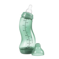 Антиколиковая бутылочка для кормления с силиконовой соской 250 мл Difrax S-bottle Natural Trend, Sage