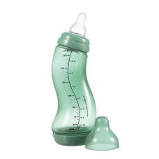 Антиколиковая бутылочка для кормления с силиконовой соской 250 мл Difrax S-bottle Natural Trend, Sage