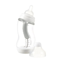 Антиколікова пляшечка із силіконовою соскою та ручками 310 мл Difrax S-bottle Wide XL