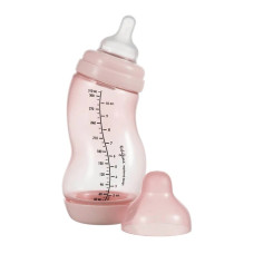 Антиколиковая бутылочка с силиконовой соской 310 мл Difrax S-bottle Wide, Blossom