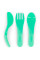 Набор столовых приборов Twistshake Pastel Green (ложка+вилка+нож)