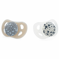 Пустышка силиконовая Twistshake Pastel Grey White (2шт) 0-6 мес