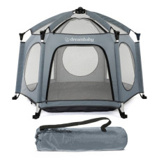 Манеж дитячий DreamBaby Adventure Blue/Grey