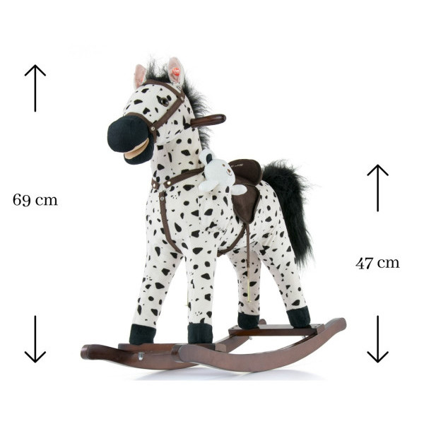 Кузнечик-качели Milly Mally Mustang Black Dot