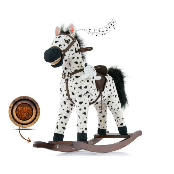 Кузнечик-качели Milly Mally Mustang Black Dot
