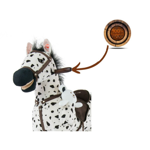 Кузнечик-качели Milly Mally Mustang Black Dot