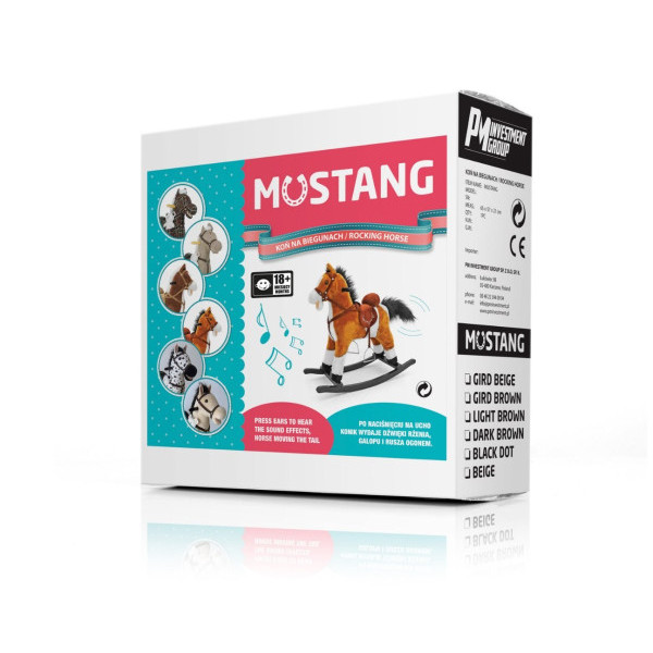 Кузнечик-качели Milly Mally Mustang Black Dot
